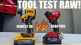 Newest DeWalt XR Takes on Milwaukee Fuel Impact Driver (Tool Test Raw)