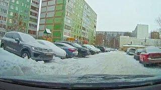 Dash Cam Video - Driving in Russia in Winter - Tatarstan Republic 2017