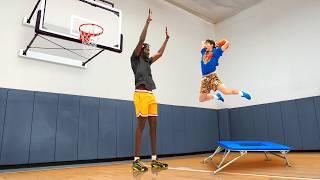 I Took 100 Shots vs World's Tallest Basketball Player and Scored ___