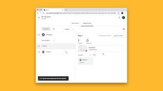 How do I receive and grade a quiz from my students in Google Classroom?