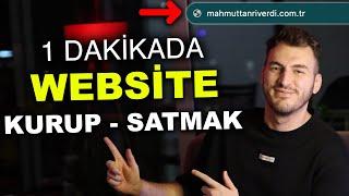 1 Dakikada “ Site Kurup Satarak " İnternetten Para Kazanmak