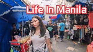 Strolling Downtown Manila Philippines - Walking Tour