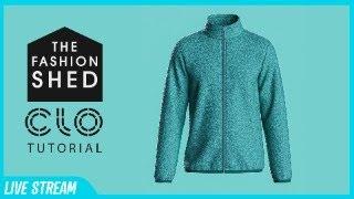 Live CLO3D Tutorial: Design a Fleece Jacket