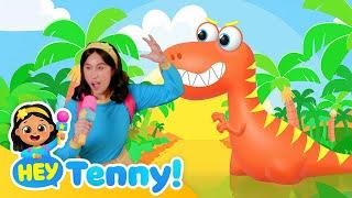Playtime with T-Rex | Dinosaur for Kids | Nursery Rhymes | Educational Videos for Kids | Hey Tenny!