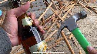 How to open a beer bottle with a Hammer 