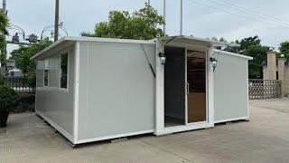 Factory Wholesales Two Bedrooms Folding Expandable Container Home for Sales