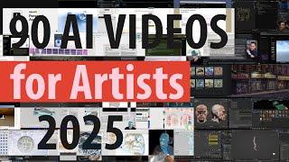 90 AI-Powered Youtube Videos for 3D Modeling, Texturing, VFX, Animation & Storyboarding | 2025