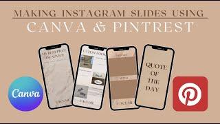 Making Instagram Stories Templates Using Canva & Pinterest | Quick & Easy Instagram Story Templates