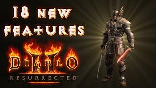 18 New Features Were Added In Diablo 2 Resurrected!