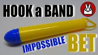 Hook a Rubber Band Impossible Challange Puzzle Bet