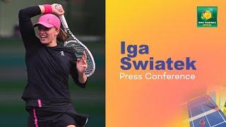 Iga Swiatek Press Conference March 15th | Indian Wells 2024