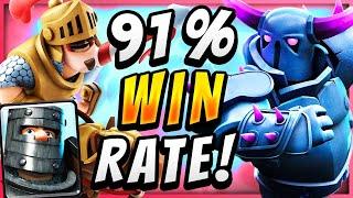 91% WIN RATE! *NEW* PEKKA DOUBLE PRINCE DECK — Clash Royale