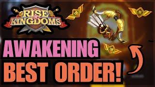 The BEST Awakening Order GUIDE for the Open Field! Rise of kingdoms