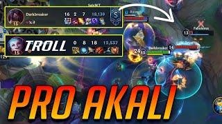 CHALLENGER AKALI TRYING TO CARRY TROLL SUPPORT JINX IN WILD RIFT Season 2