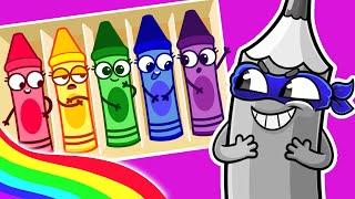 The Naughty Gray Crayon  Find The Color! with Pit & Penny 