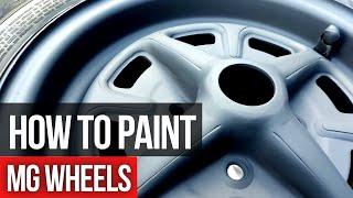 Refurbish + Repaint MG Midget Rostyle Wheels on a Budget