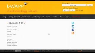 bWAPP Robots File