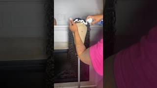 How I tame my Burmese Curly closure wig #wigs