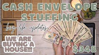 $505 Cash Envelope Stuffing + Big Updates | We're Buying A House! | 23 Year Old Budgets