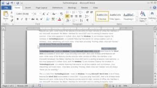 Word 2010: Paragraph Formatting