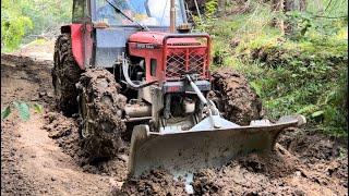 Zetor 6945 robííí cestu (netreba ani buldozer)