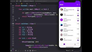 Designing Chat UI Using SwiftUI - Stylish Chat UI Using SwiftUI - Chat App Design Using SwiftUI.