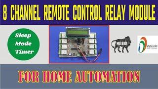 8 Channel Infra Red Remote Control Relay Module - Home automation