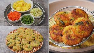 Vegetable Cutlet Recipe | Winter Special Veg Kabab Recipe | Toasted