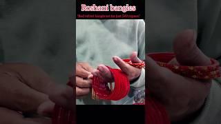 Red velvet bangle set |how to make Bangles set #bangles #ladiesfashion #bridalbangles #shorts #short