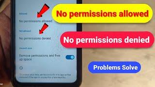 no permission allowed problem | no permission denied Problem