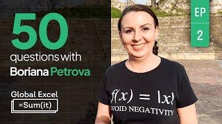 50 questions with Boriana Petrova | Global Excel Summit