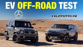 Mercedes-Benz G-Class EV vs GMC Hummer EV | Electric SUV Off-Road Comparison Test