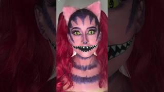 The Cheshire Cat from Alice in Wonderland makeup tutorial🩷 #makeup #disney