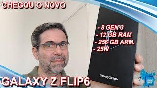 Chegou o NOVO Samsung Galaxy Z Flip6 - Unboxing e primeiras impressões | 8 Gen 3 |12GB Ram