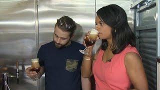 Nitro coffee on tap doubles caffeine with beer technique