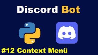 Context Menüs mit Checks/Errorhandling Programmieren | Discord Bot in Python Programmieren #12