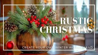 Rustic Christmas Magic: Create Your Own Winter Wonderland!