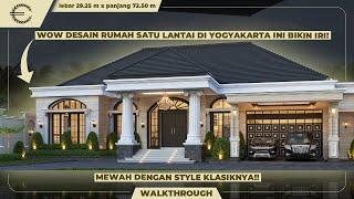 WOW DESAIN RUMAH SATU LANTAI INI BIKIN IRI! MEWAH DENGAN STYLE KLASIKNYA!! - JASA DESAIN RUMAH