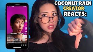 Original ‘Coconut Rain’ Creator Reacts to TikTok ASMRtists’ Versions! ️ (FIRST TIME REACTION)