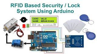 RFID Based Security / Lock System Using Arduino With Code & Circuit || Proteus Simulation