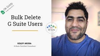Bulk Delete G Suite Users with Ok Goldy