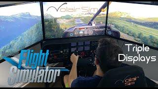 Microsoft Flight Simulator 2020 and Volair Sim - Triple Display Set-Up