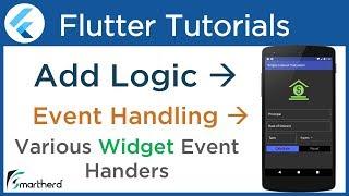 Flutter Event Handling: Add logical code: Flutter Tutorial for Beginners using Dart #3.7
