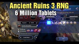 Black Desert Mobile Ancient Ruins Difficulty 3 Drops Rates Test - 6 Million Tablets!