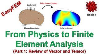 From Physics to Finite Element Analysis (Part 1: Review of Vector and Tensor)