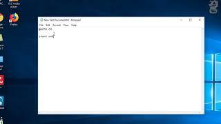 How to open any program using Notepad