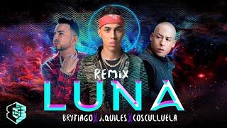 Brytiago - Luna Remix ft Justin Quiles, Cosculluela (Letra Oficial)