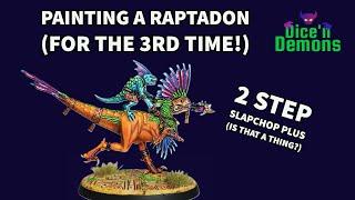 How to paint a Seraphon Raptadon Lancer/Charger from Games Workshop using Slapchop plus!