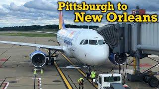 Full Flight: Allegiant Air A319 Pittsburgh to New Orleans (PIT-MSY)