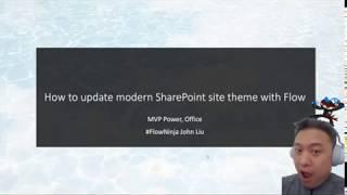 How to update modern SharePoint site theme with Microsoft Flow